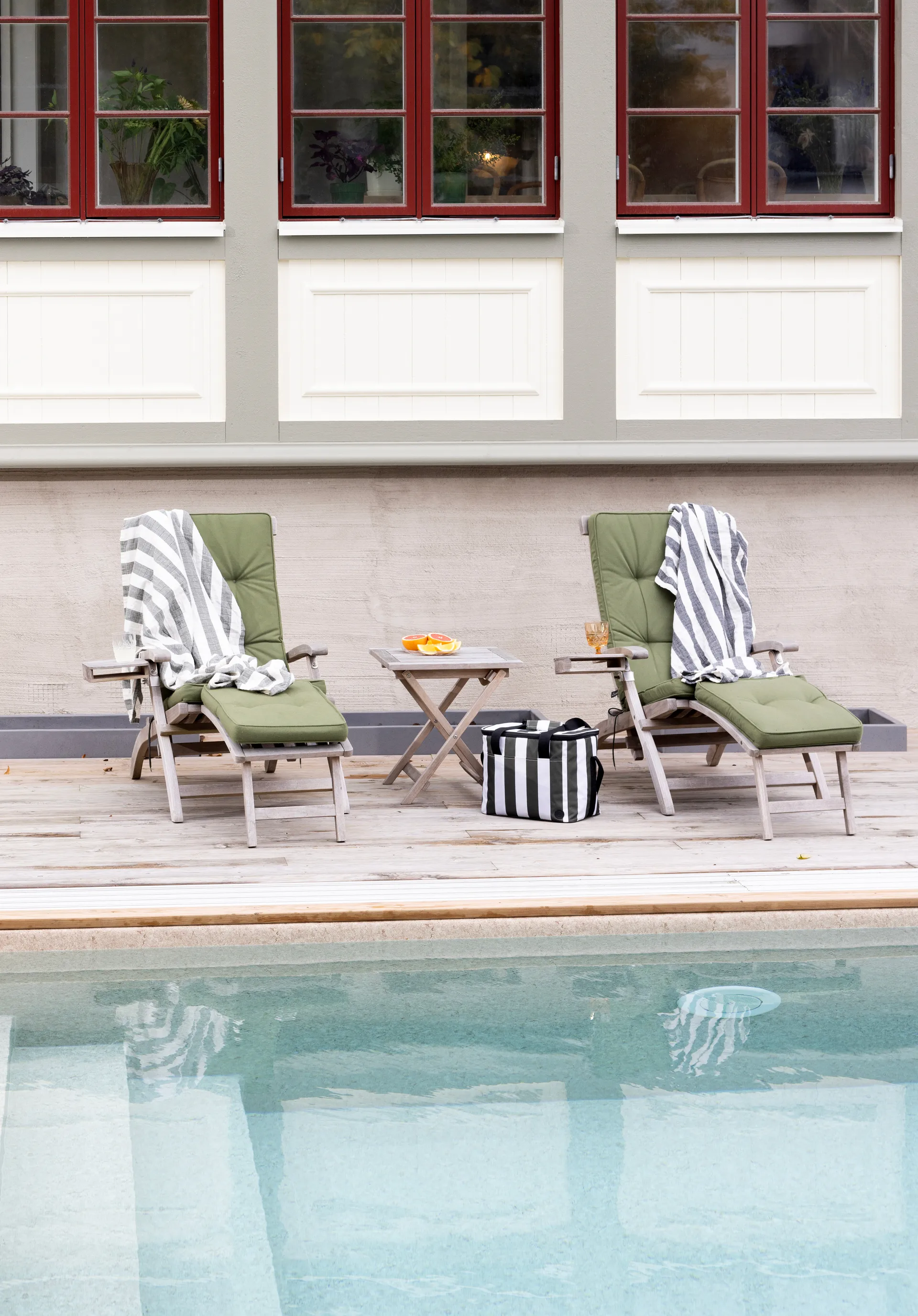 Bolsa refrigeración City grande 20 L, Verde-blanco Sagaform