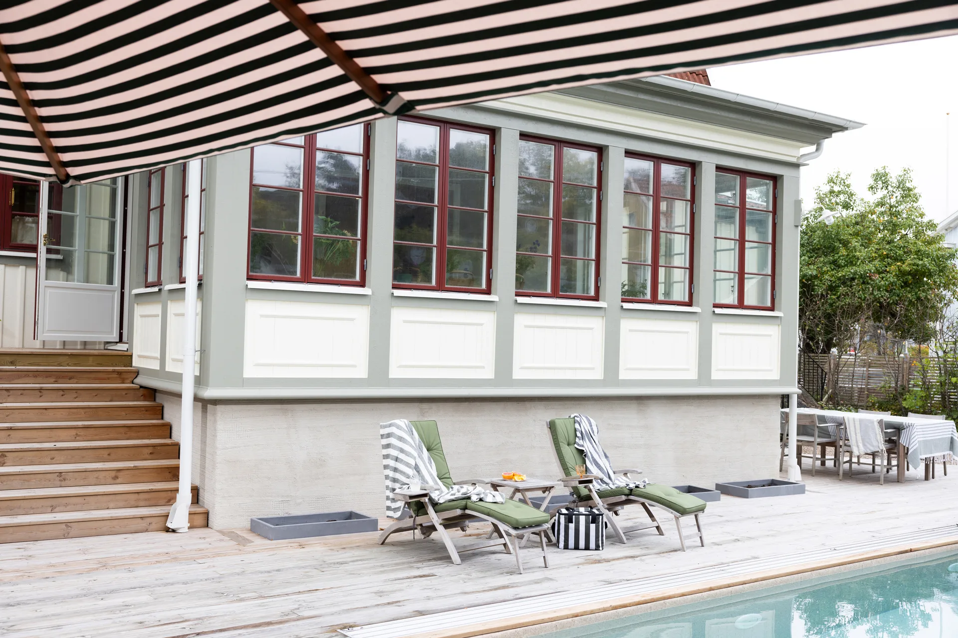 Bolsa refrigeración City grande 20 L, Verde-blanco Sagaform