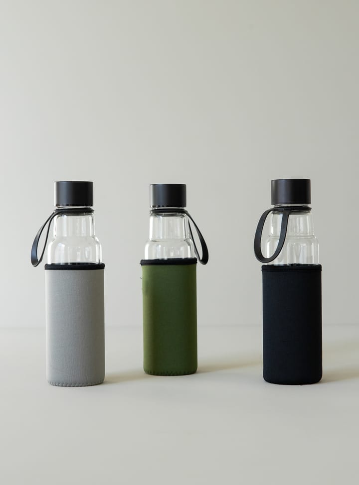 Botella de vidrio To Go 60 cl, negro Sagaform