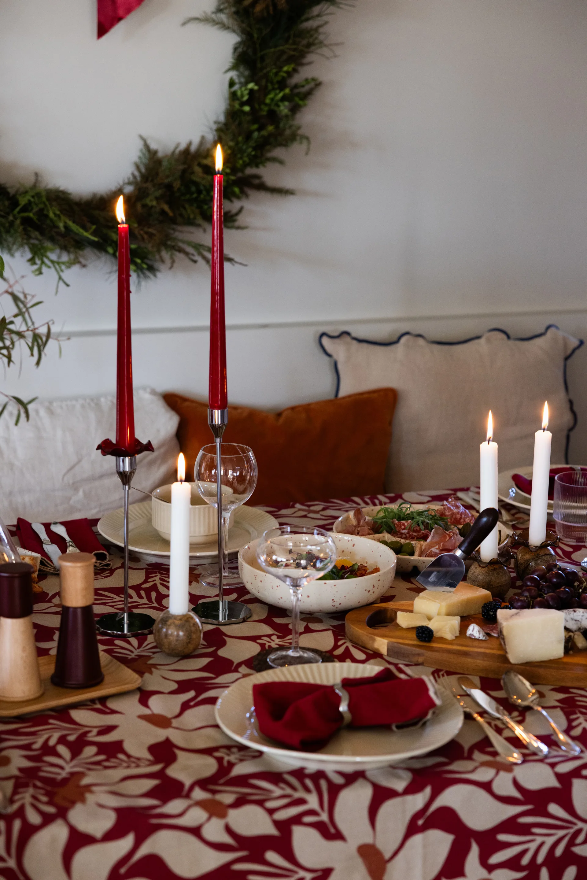 Candelabro Sten Ø6 cm, Mármol bosque marrón Sagaform