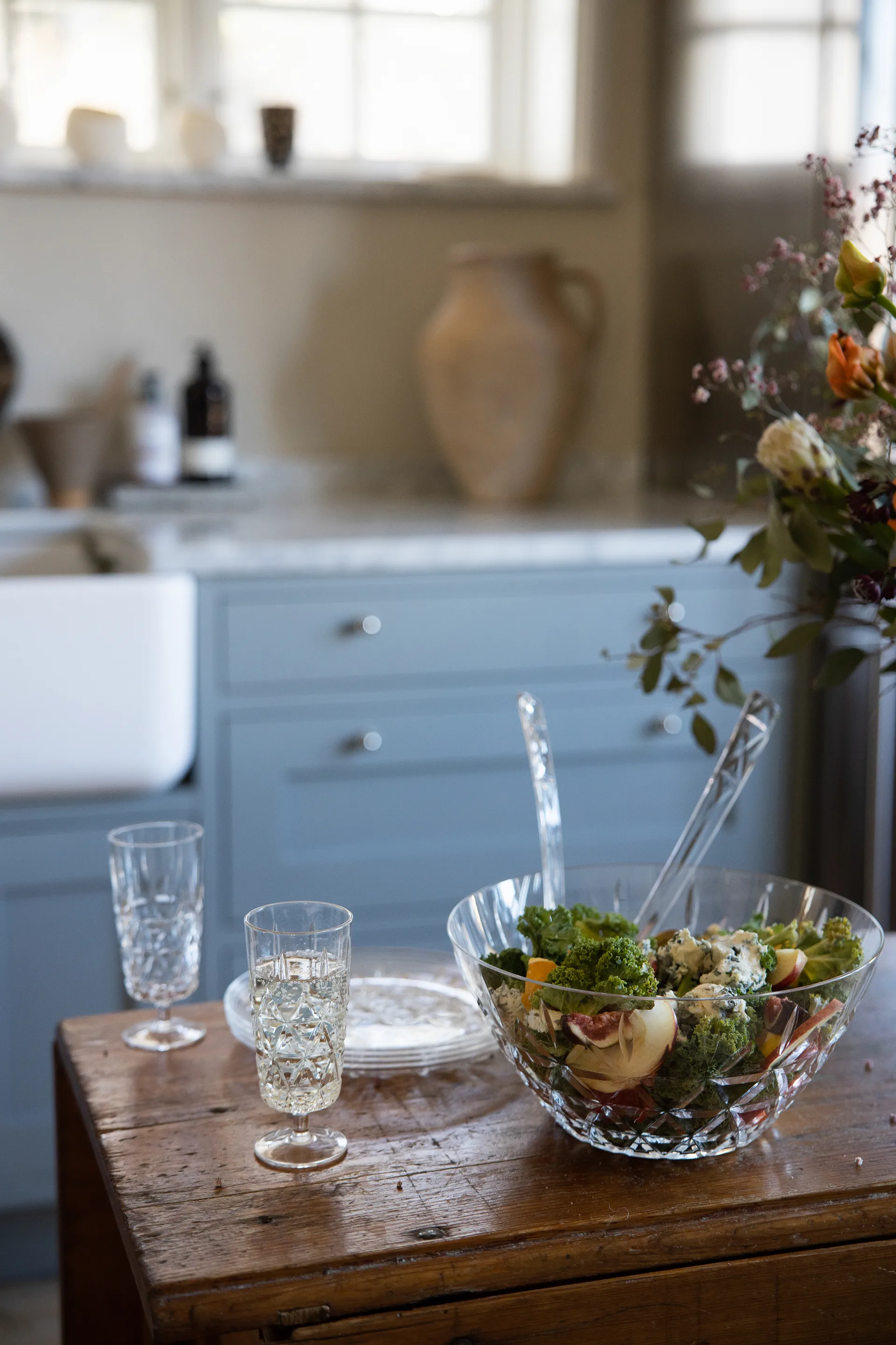 Cubiertos de ensalada Picknick 2 piezas, transparente Sagaform