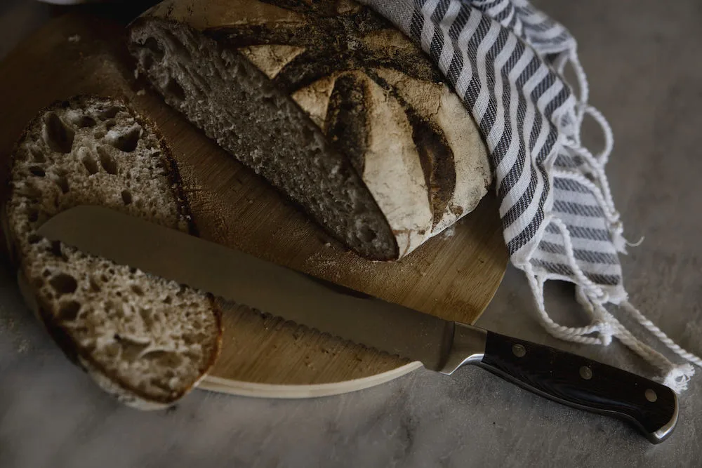 Cuchillo de pan Erik extra largo, Madera wengé-acero inoxidable Sagaform