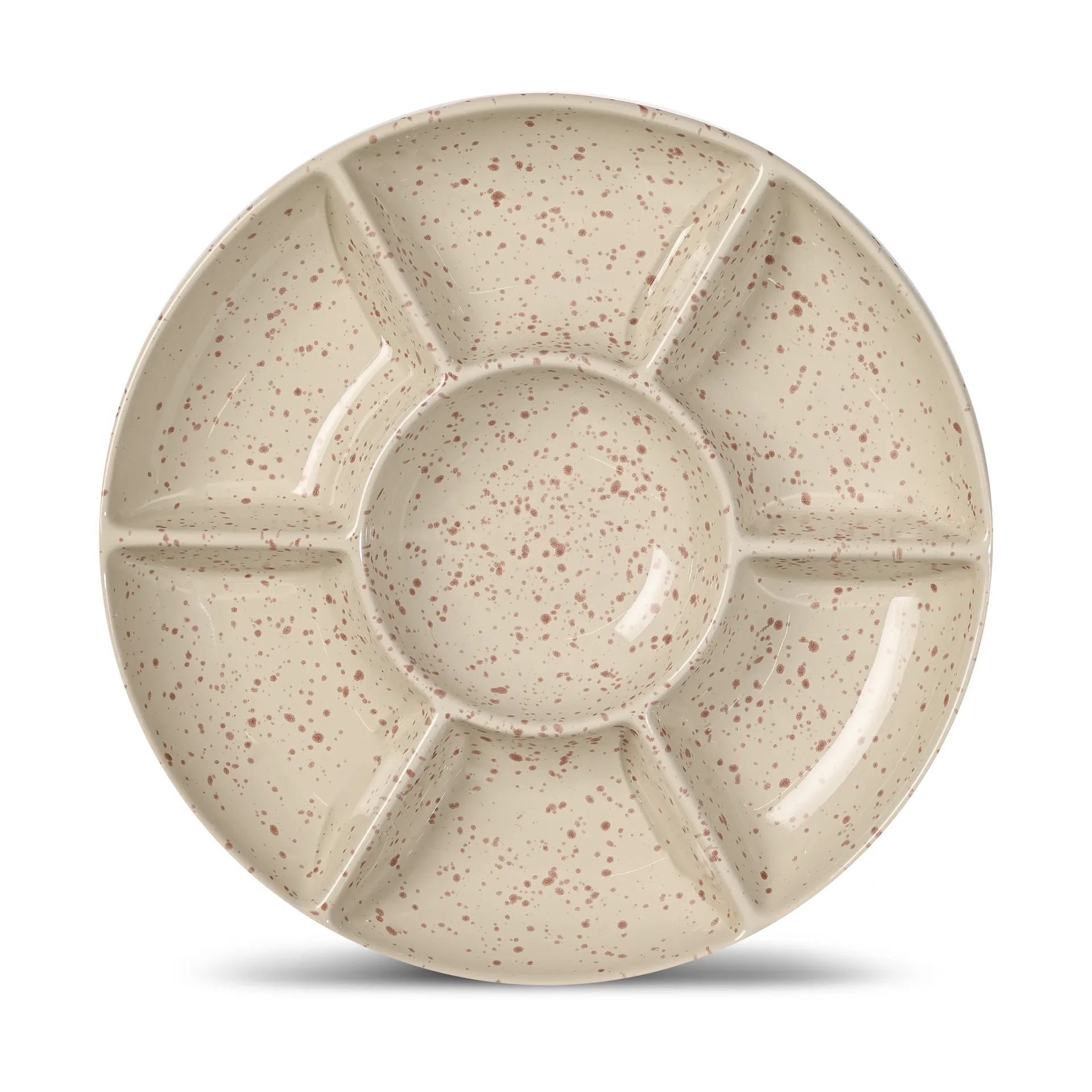 Fuente de servir Ditte, Beige-burdeos Sagaform