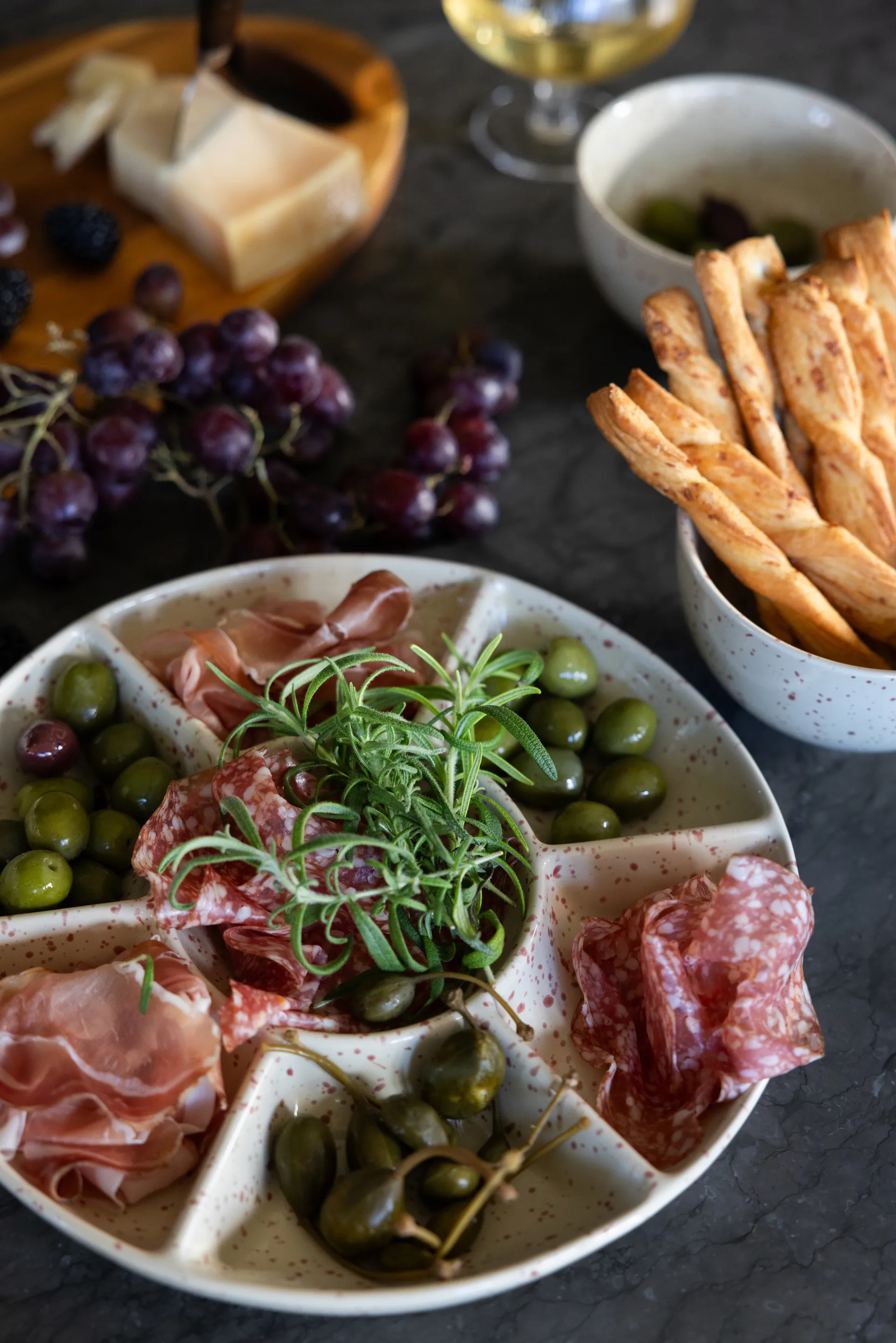 Fuente de servir Ditte, Beige-burdeos Sagaform