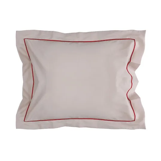 Funda de almohada Carl 50x60 cm, Beige-burdeos Sagaform