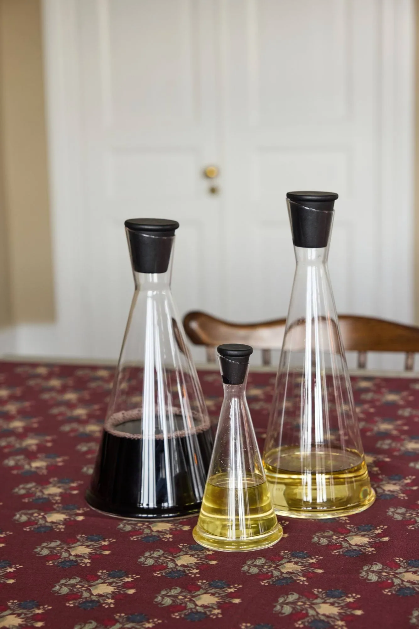 Jarra para aceite/vinagre Gurken, Transparente-negro, 25 cl Sagaform