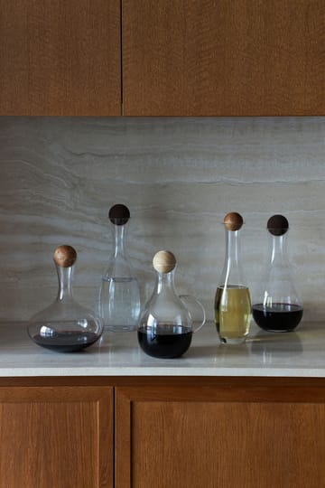 Jarra para vino caliente con calentador Nature 1,8 l - transparente-marrón - Sagaform