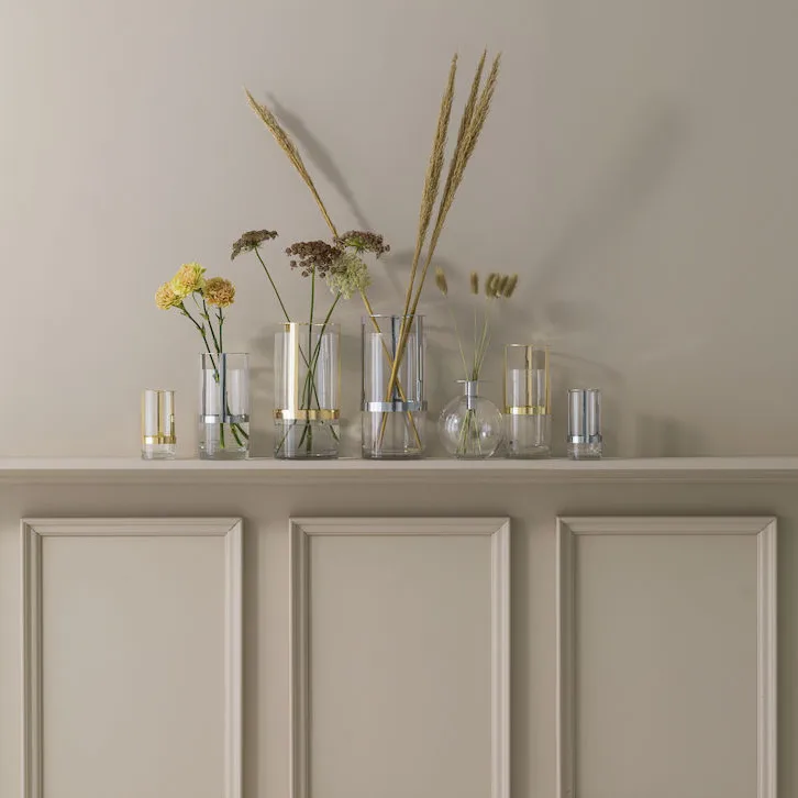 Jarrón Hold grande, Dorado Sagaform