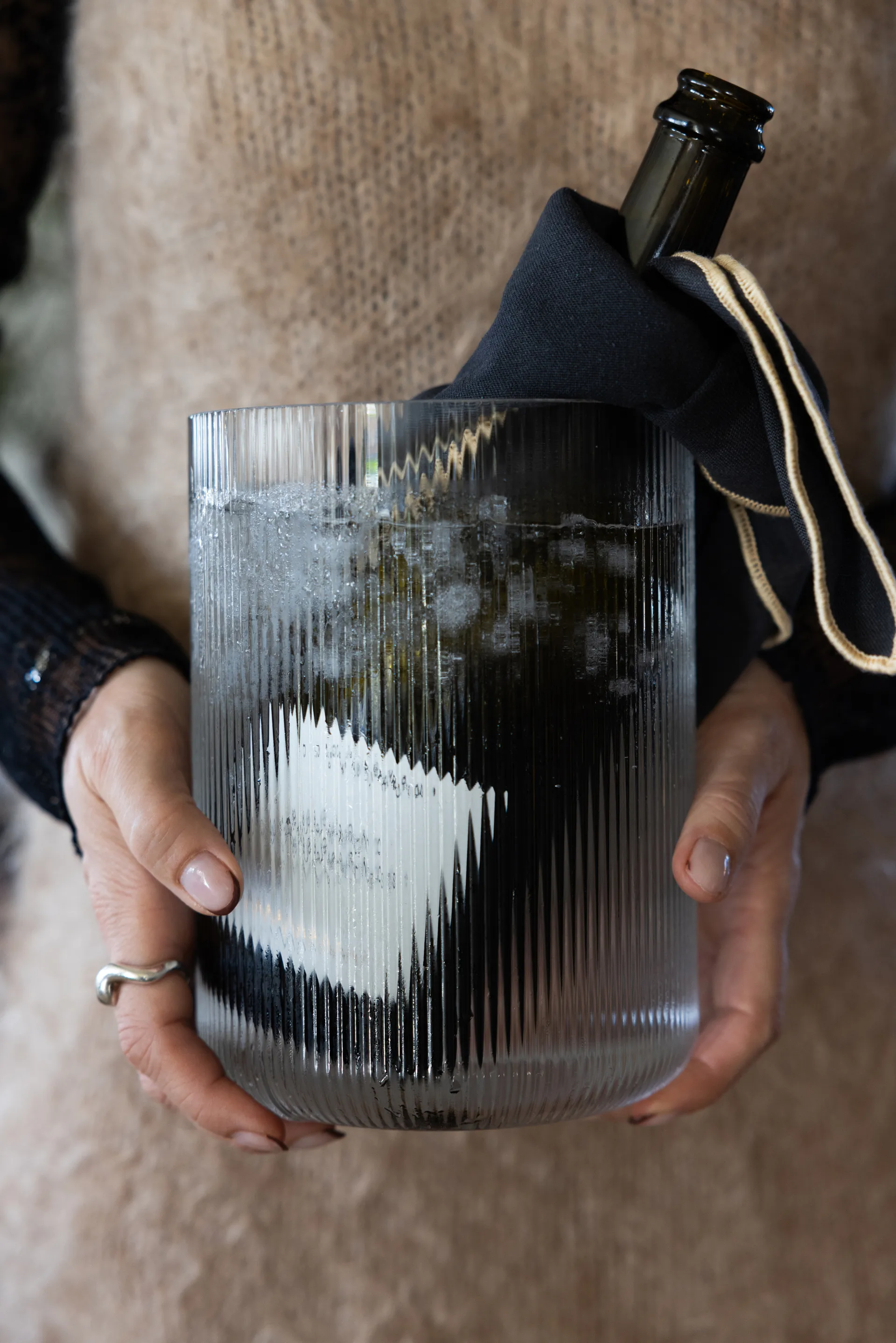 Jarrón/enfriador de vinos Sagaform Blanka Ø15x20 cm, Claro Sagaform