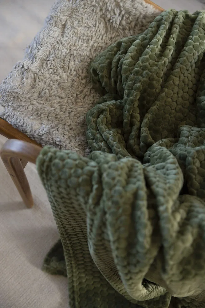 Manta de fleece Maja, verde Sagaform