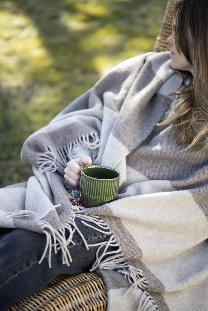 Manta de lana Ulle, gris-gris claro Sagaform