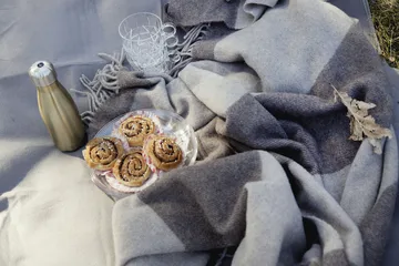 Manta de lana Ulle - gris-gris claro - Sagaform