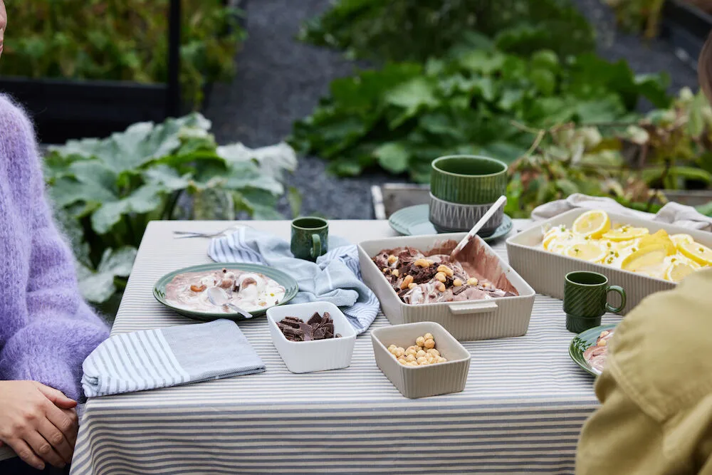 Mantel de hule Eden 150x250 cm, Beige-gris Sagaform