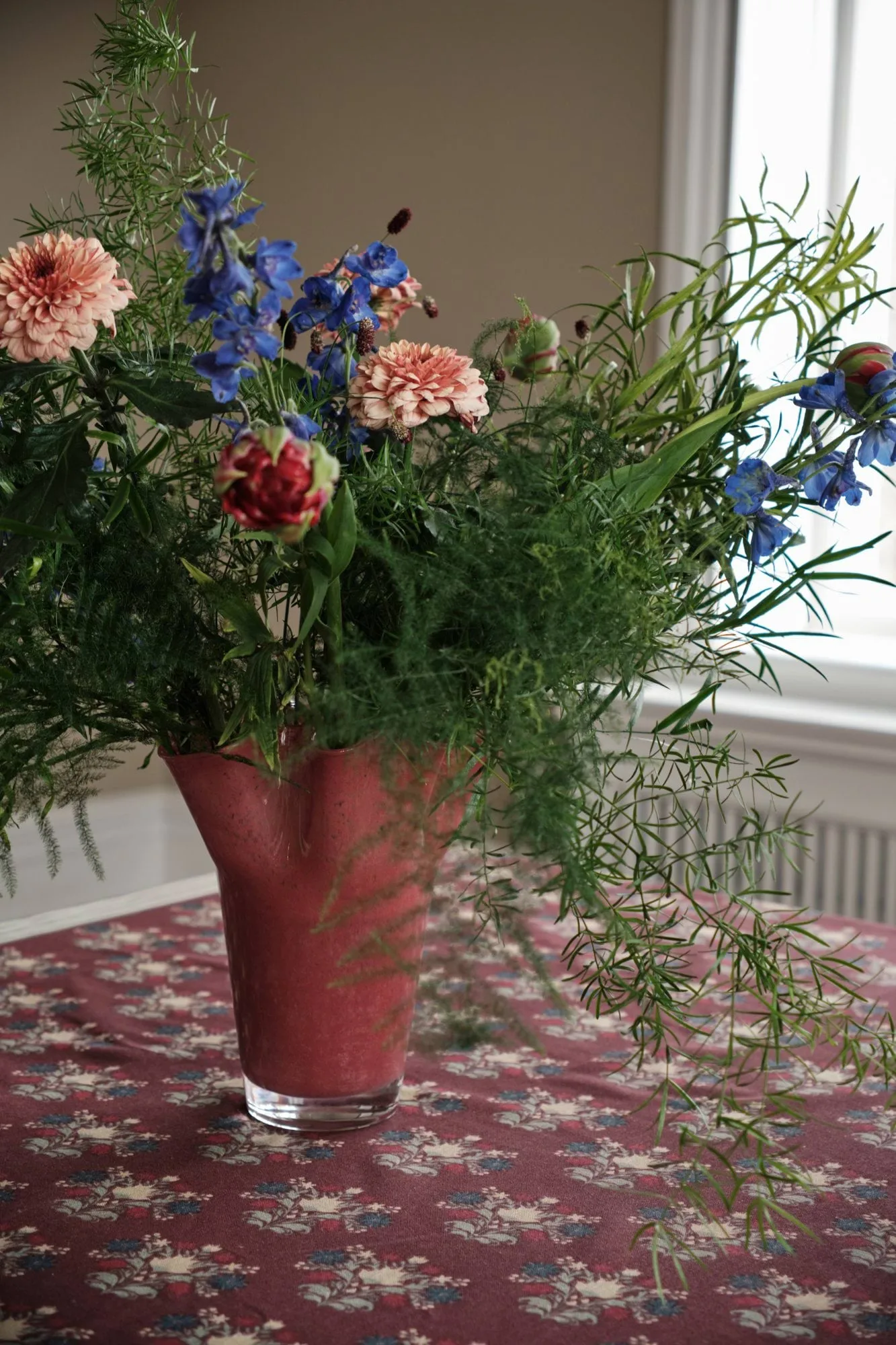 Mantel Linnea, Mezcla borgoña, 150x280 cm Sagaform