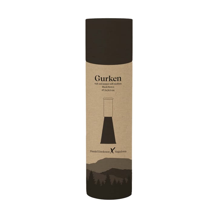 Molinillo mediano de sal y pimienta Gurken 20,5 cm, Negro-marrón Sagaform