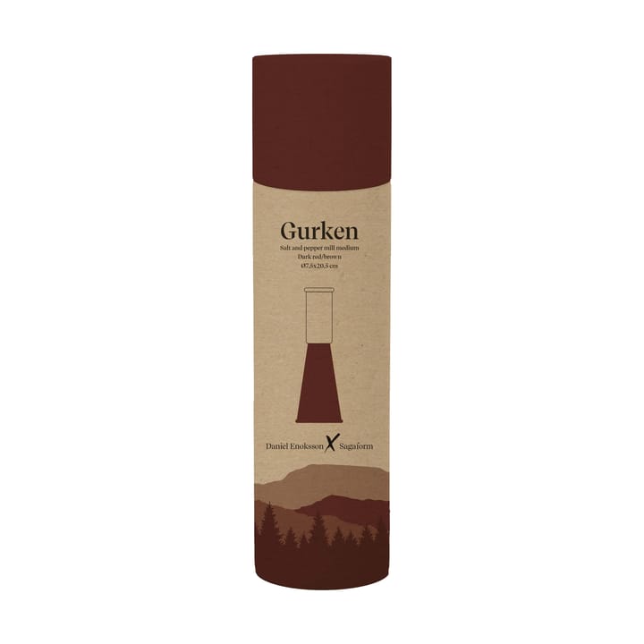 Molinillo mediano de sal y pimienta Gurken 20,5 cm, Rojo-marrón Sagaform