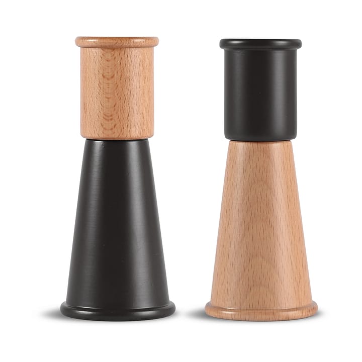 Molinillo pequeño de sal y pimienta Gurken  2 piezas - Negro-marrón - Sagaform