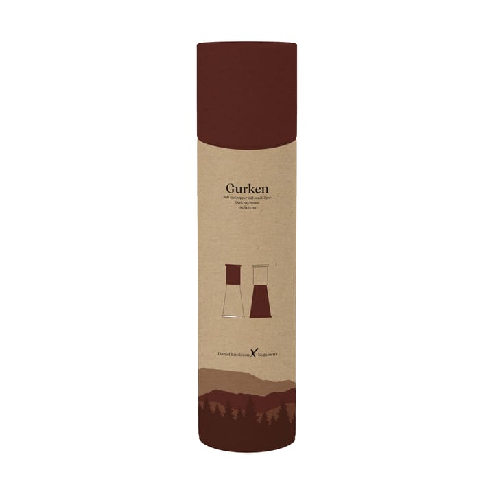 Molinillo pequeño de sal y pimienta Gurken  2 piezas, Rojo-marrón Sagaform