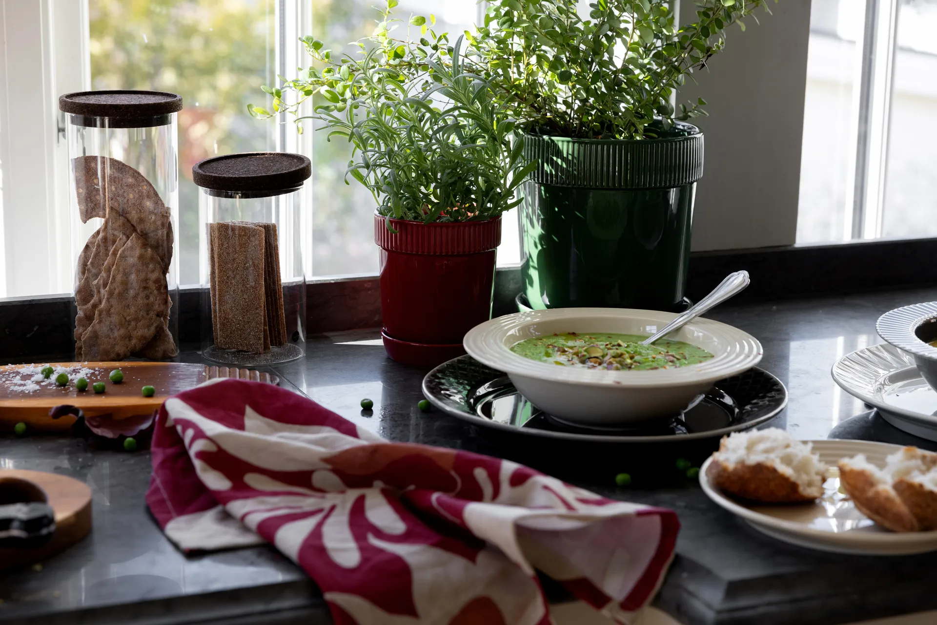 Paño de cocina Edith 50x70 cm, 2-pack, Burdeos Sagaform