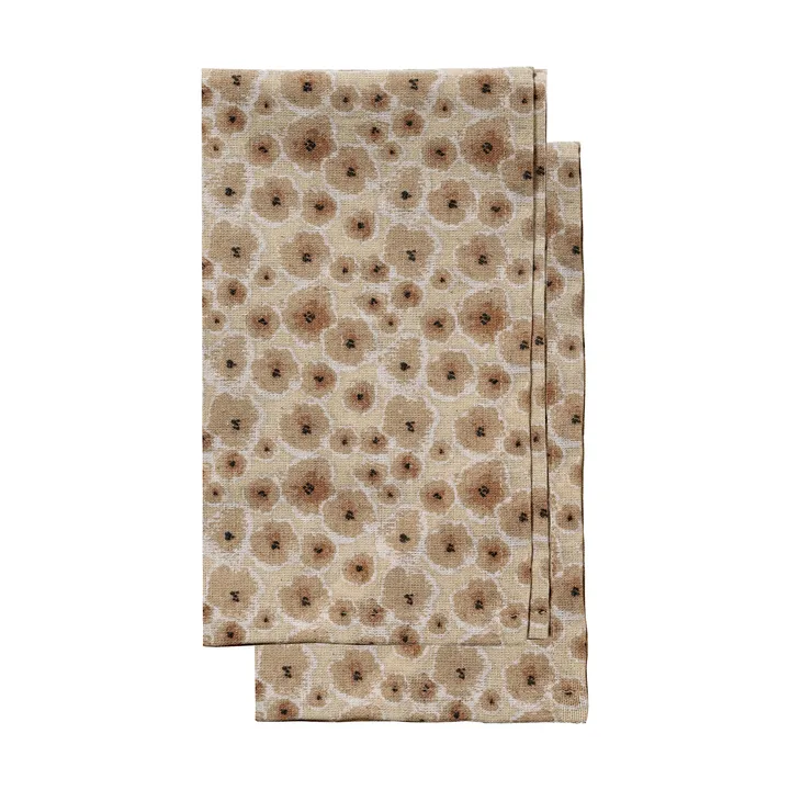 Paño de cocina Edith 50x70 cm pack de 2 - Beige mixto - Sagaform