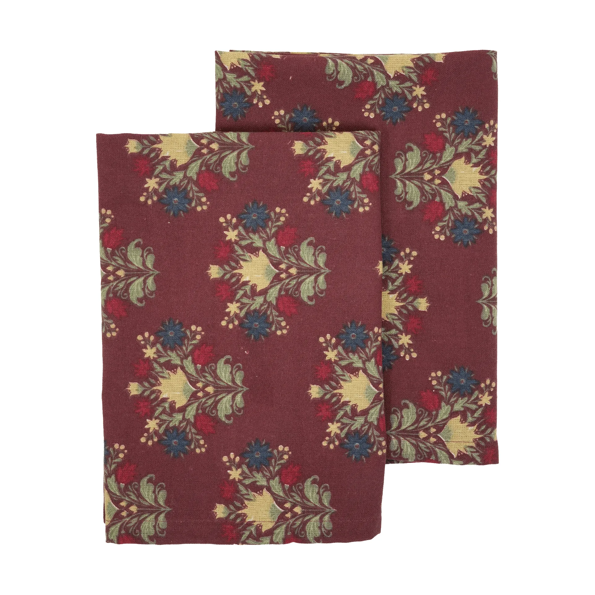 Paño de cocina Linnea 2-pack, Mezcla borgoña, 50x70 cm Sagaform
