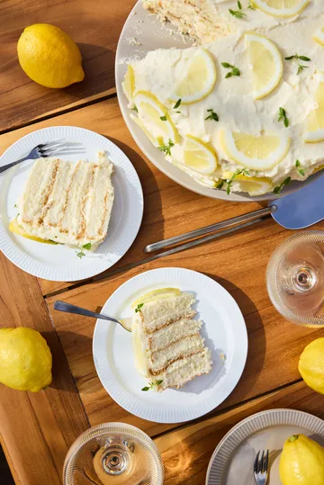 Plato de postre Inka - Blanco, Ø17 cm - Sagaform