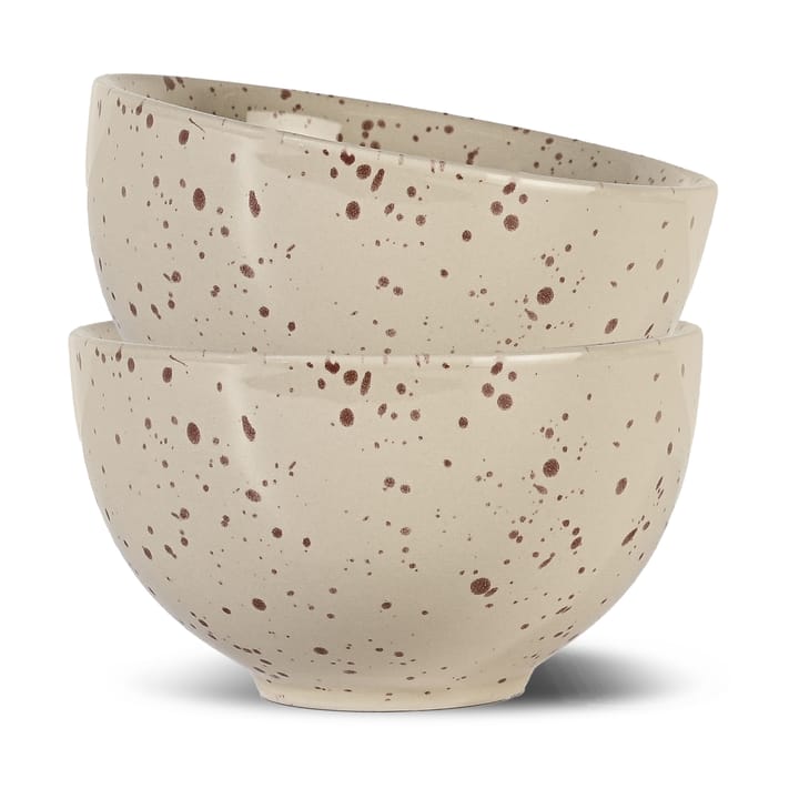 Set de 2 boles Ditte, Beige-burdeos Sagaform