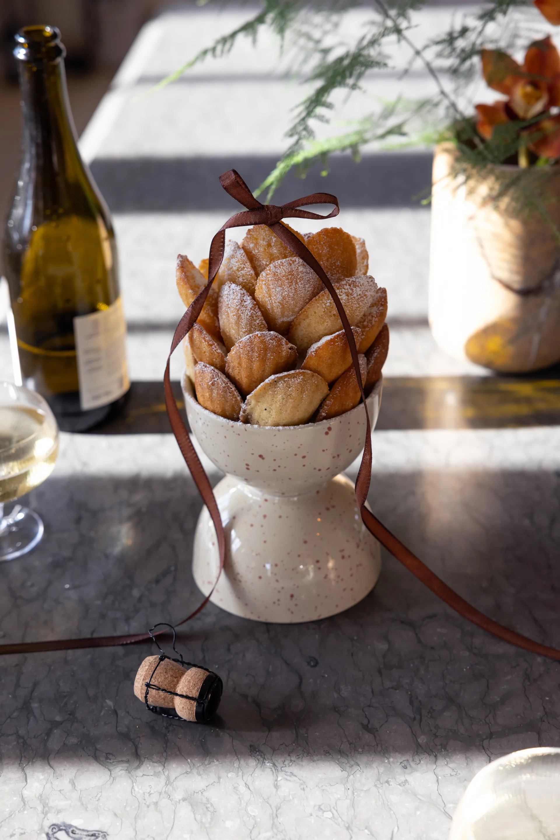 Set de 2 boles Ditte, Beige-burdeos Sagaform