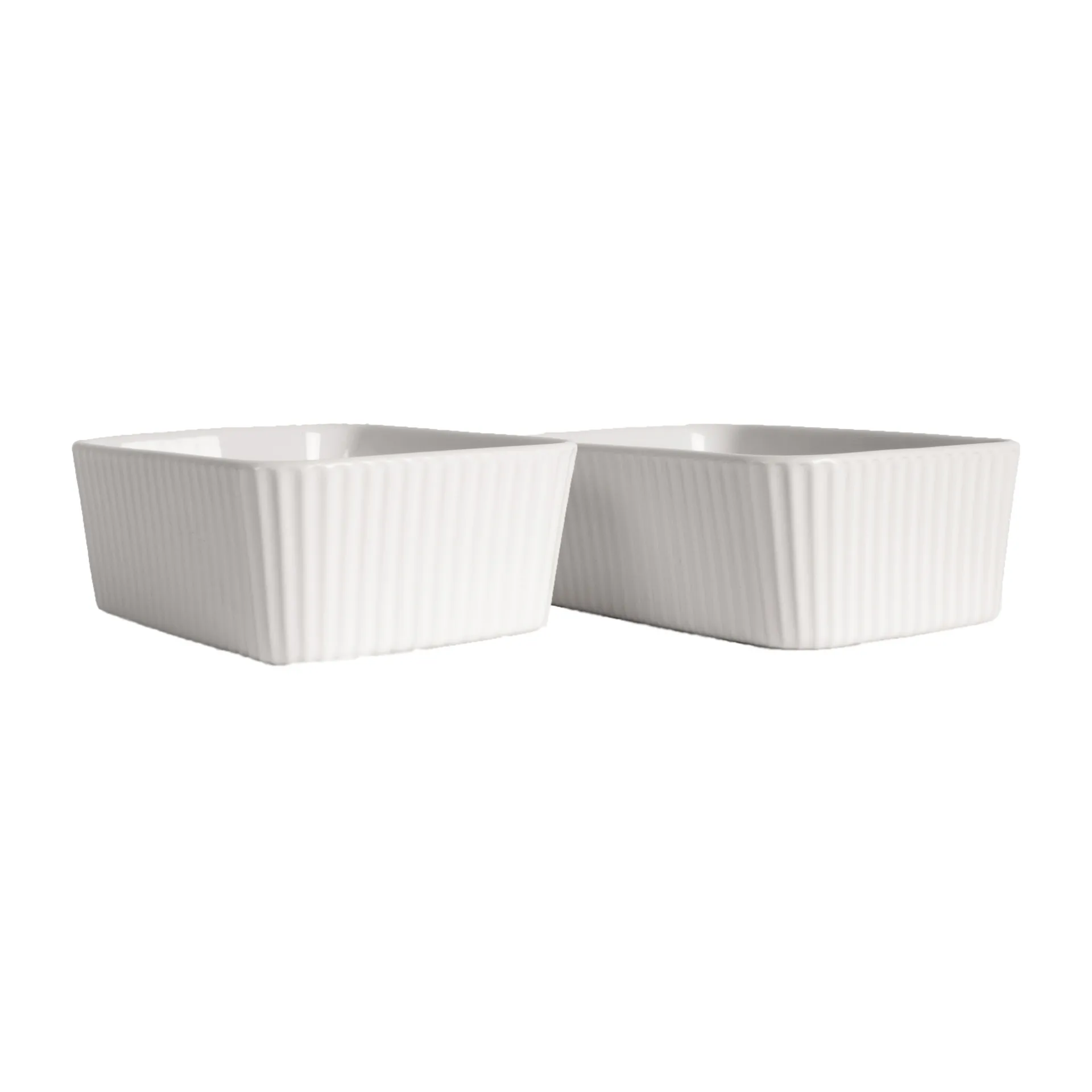 Set de 2 moldes de horno mini Flora, blanco Sagaform