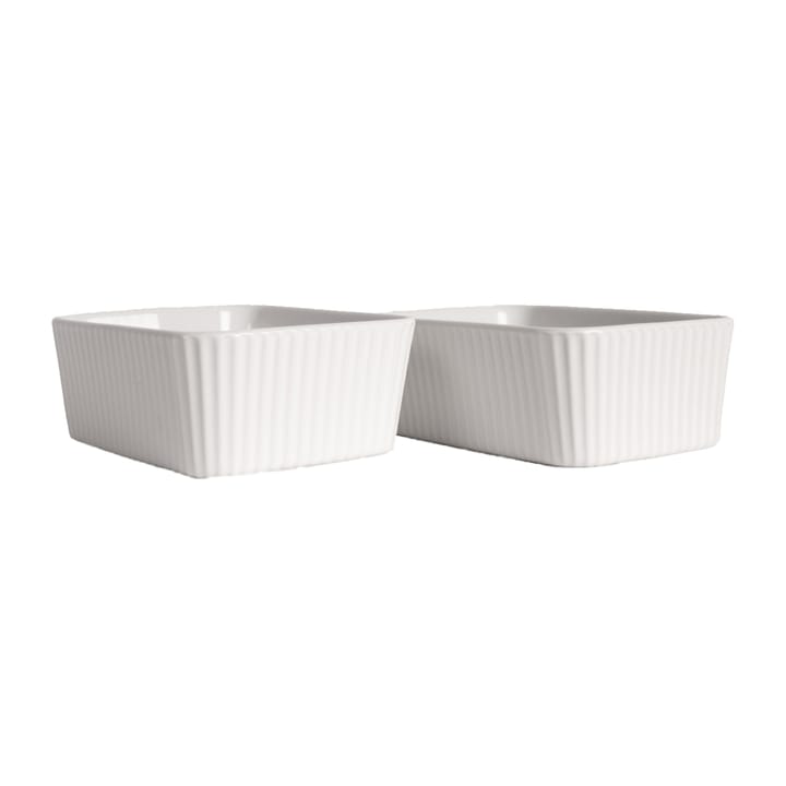 Set de 2 moldes de horno mini Flora - blanco - Sagaform
