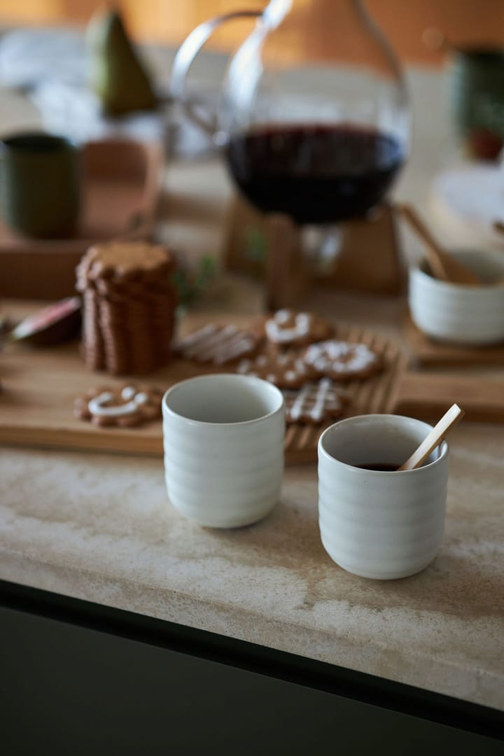 Set de 2 tazas Ellen 18 cl, blanco hueso Sagaform