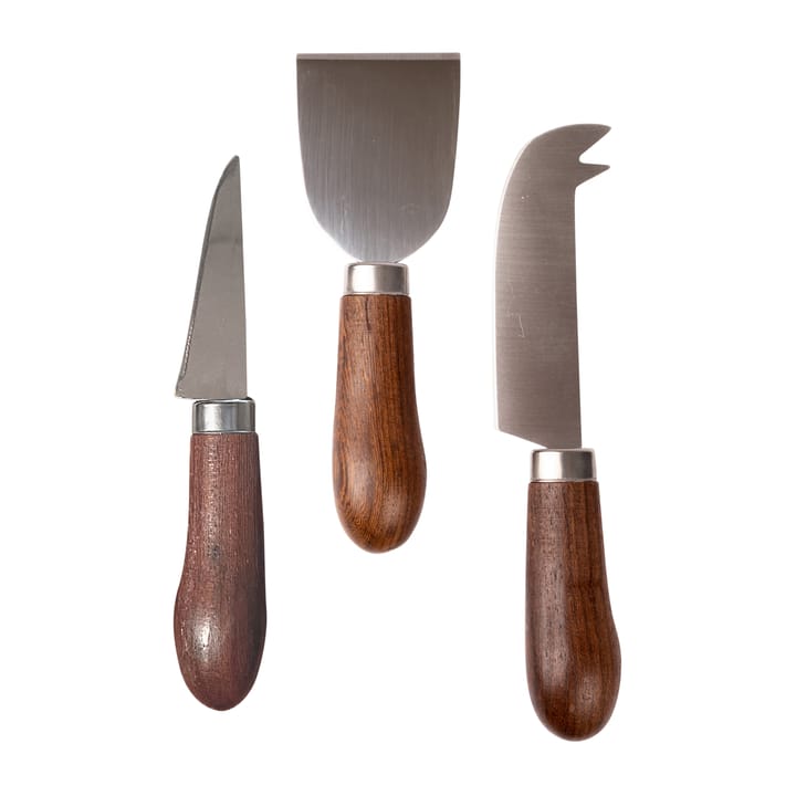 Set de cuchillos para queso Astrid 3 piezas - marrón-plata - Sagaform