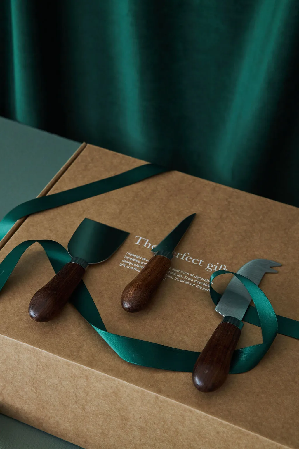 Set de cuchillos para queso Astrid 3 piezas, marrón-plata Sagaform