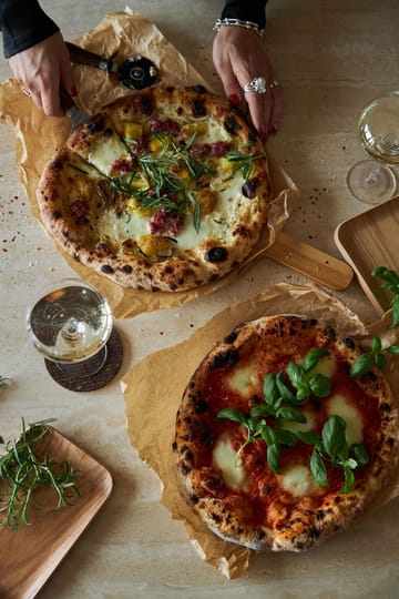 Set de pizza y pastel Astrid - marrón-plata - Sagaform