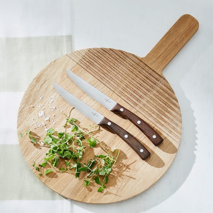 Tabla de cortar redonda con asa Nature bambú, Ø30 cm Sagaform