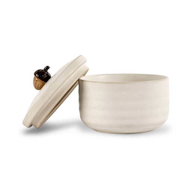 Tarro con tapa Ellen en forma de bellota Ø13,5 cm - Off white - Sagaform