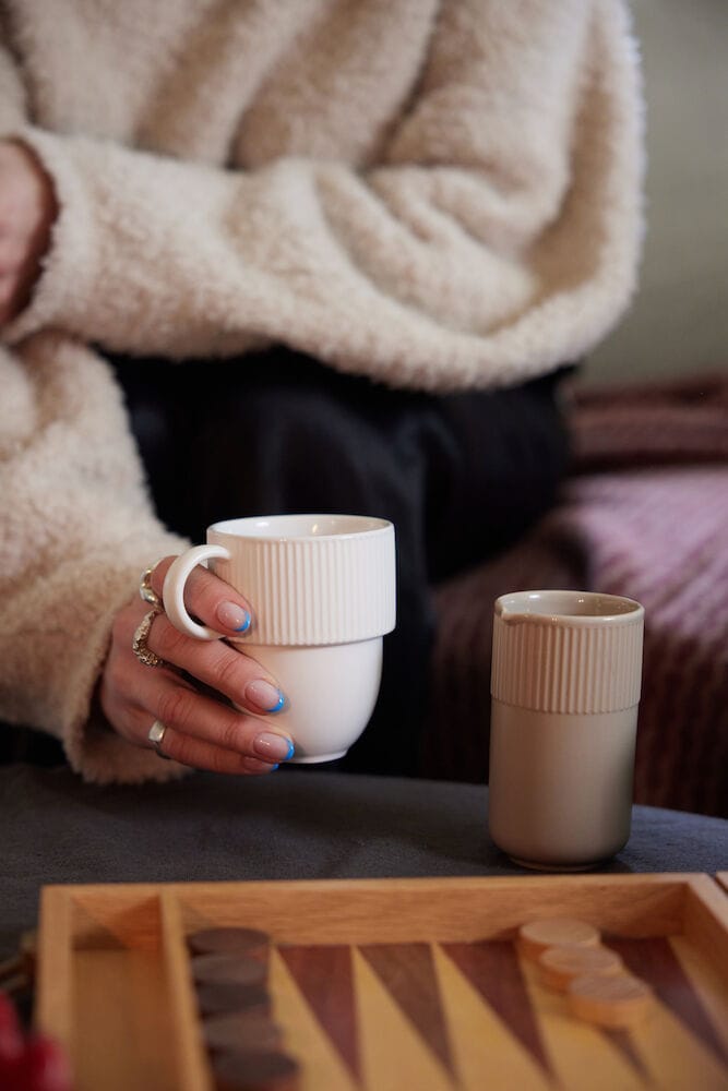 Taza con asa Inka 27 cl, Blanco Sagaform