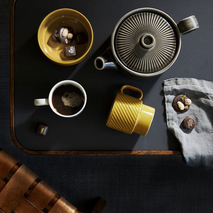 Taza de café Coffee & More, amarillo Sagaform