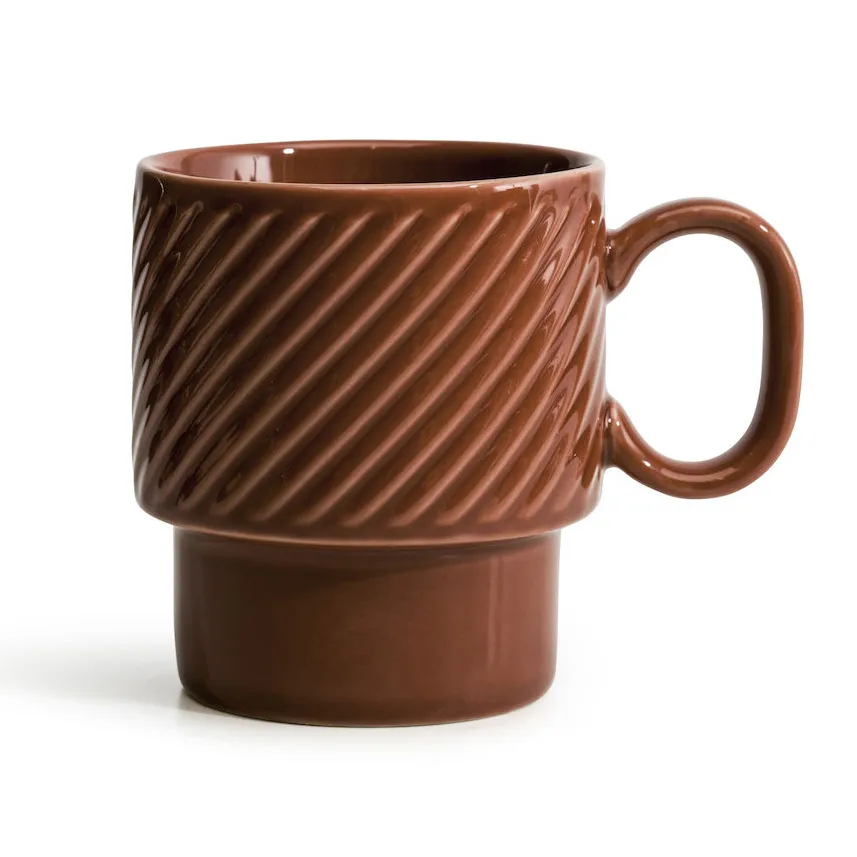 Taza de café Coffee & More, terracota Sagaform