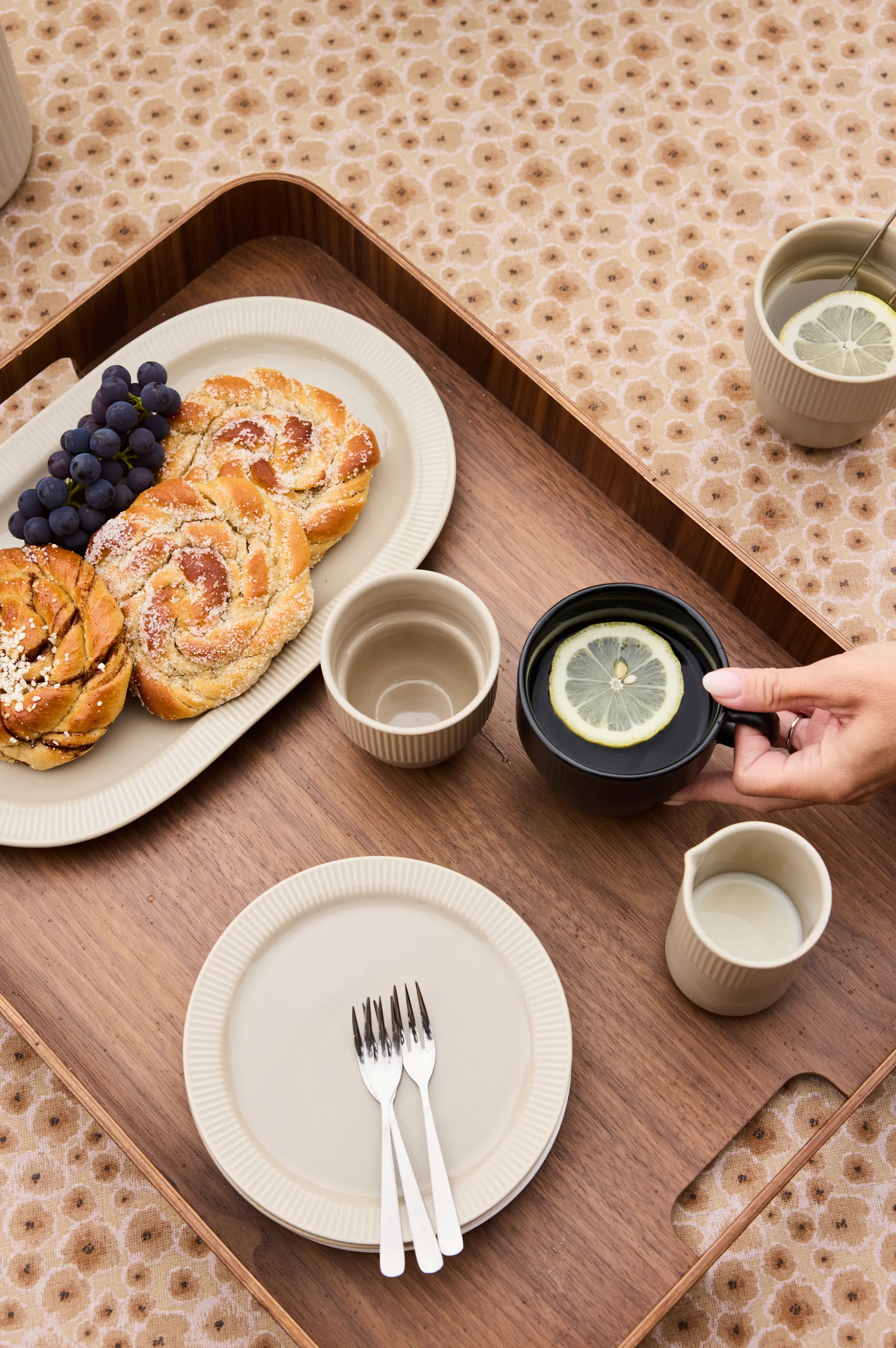 Taza de té Inka 37,5 cl, Beige-warm gray Sagaform