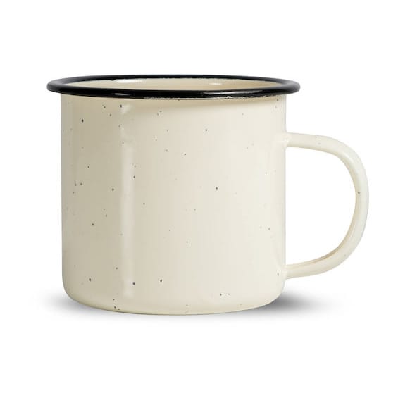 Taza esmaltada Doris 35 cl - Beige - Sagaform