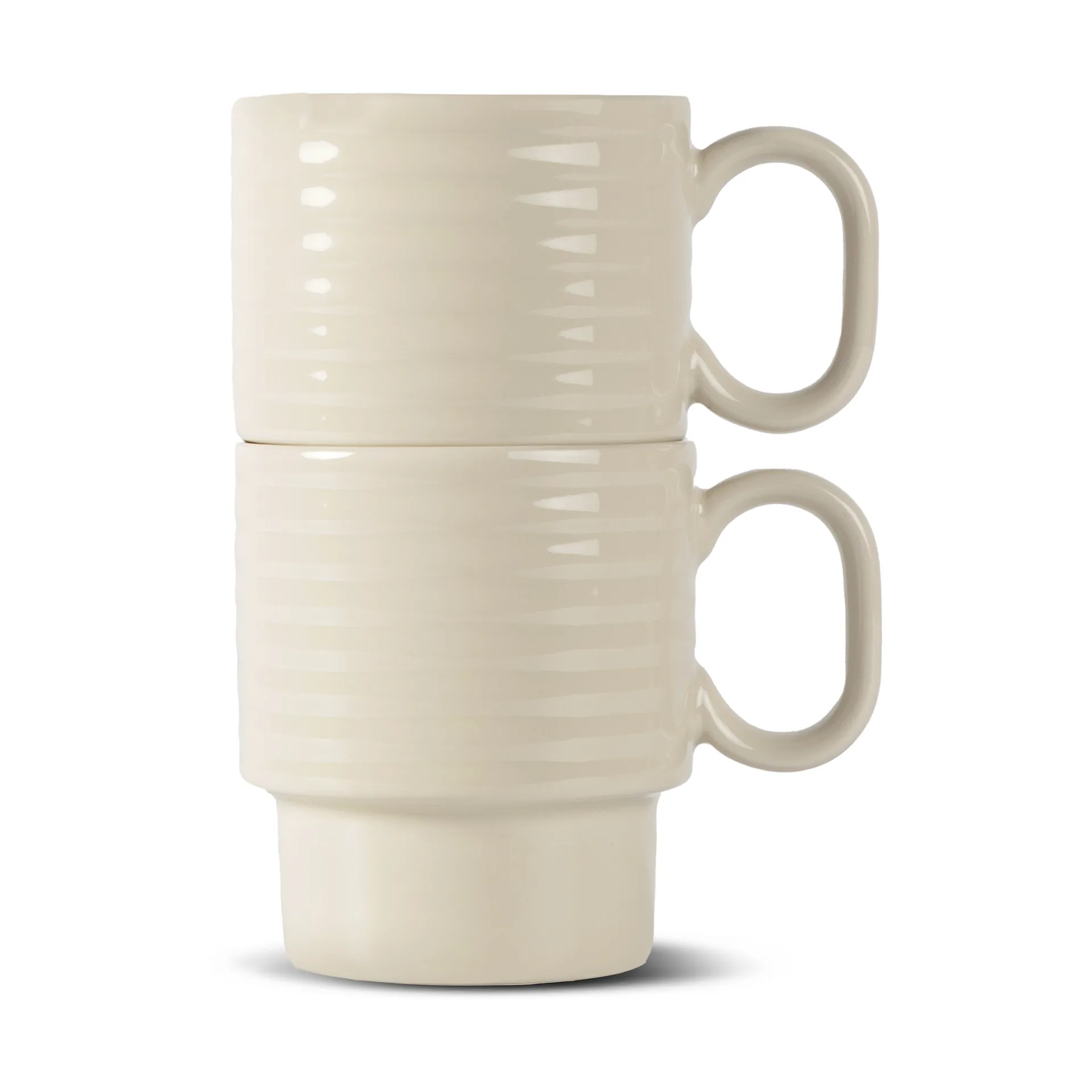 Tazas de café Coffee & More, 2-pack, Beige Sagaform