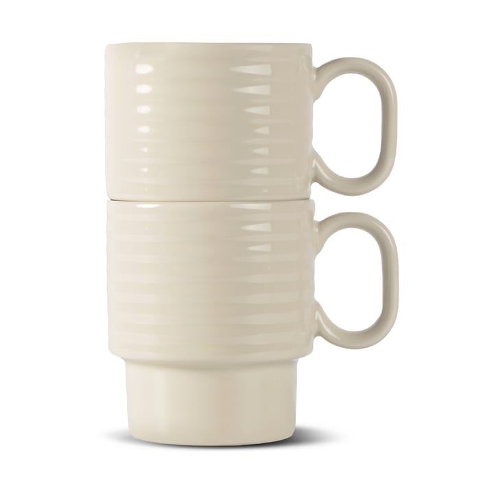 Tazas de café Coffee & More, 2-pack - Beige - Sagaform