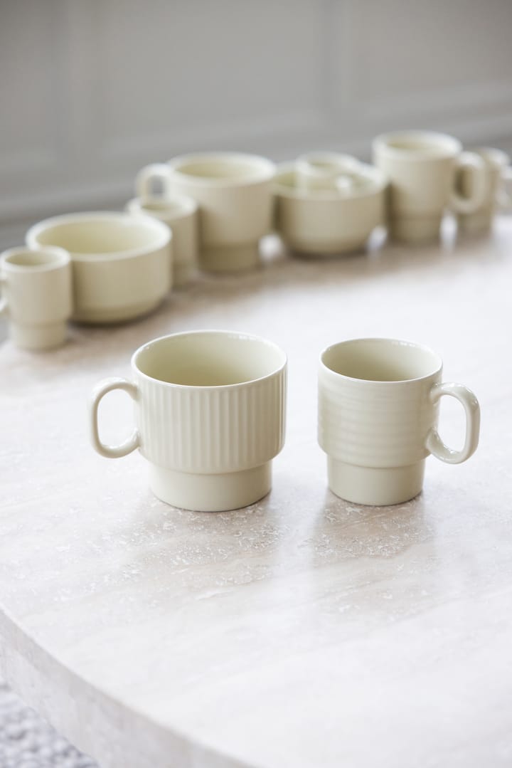 Tazas de café Coffee & More, 2-pack, Beige Sagaform