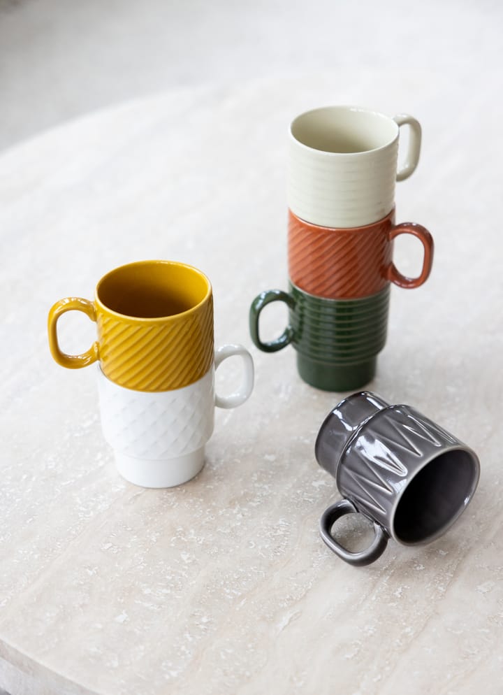 Tazas de café Coffee & More, 2-pack, Beige Sagaform