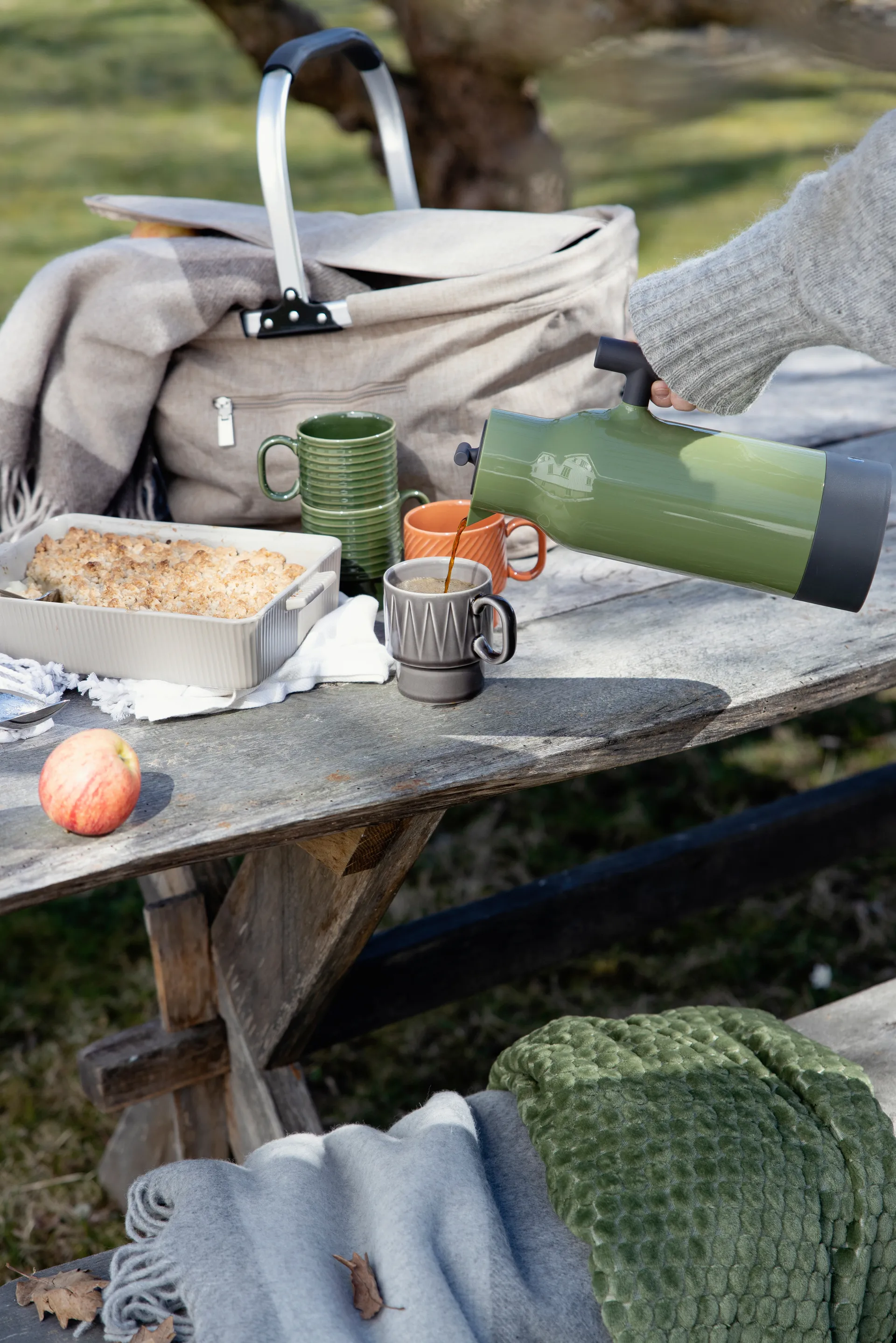 Tazas de café Coffee & More, 2-pack, Gris Sagaform