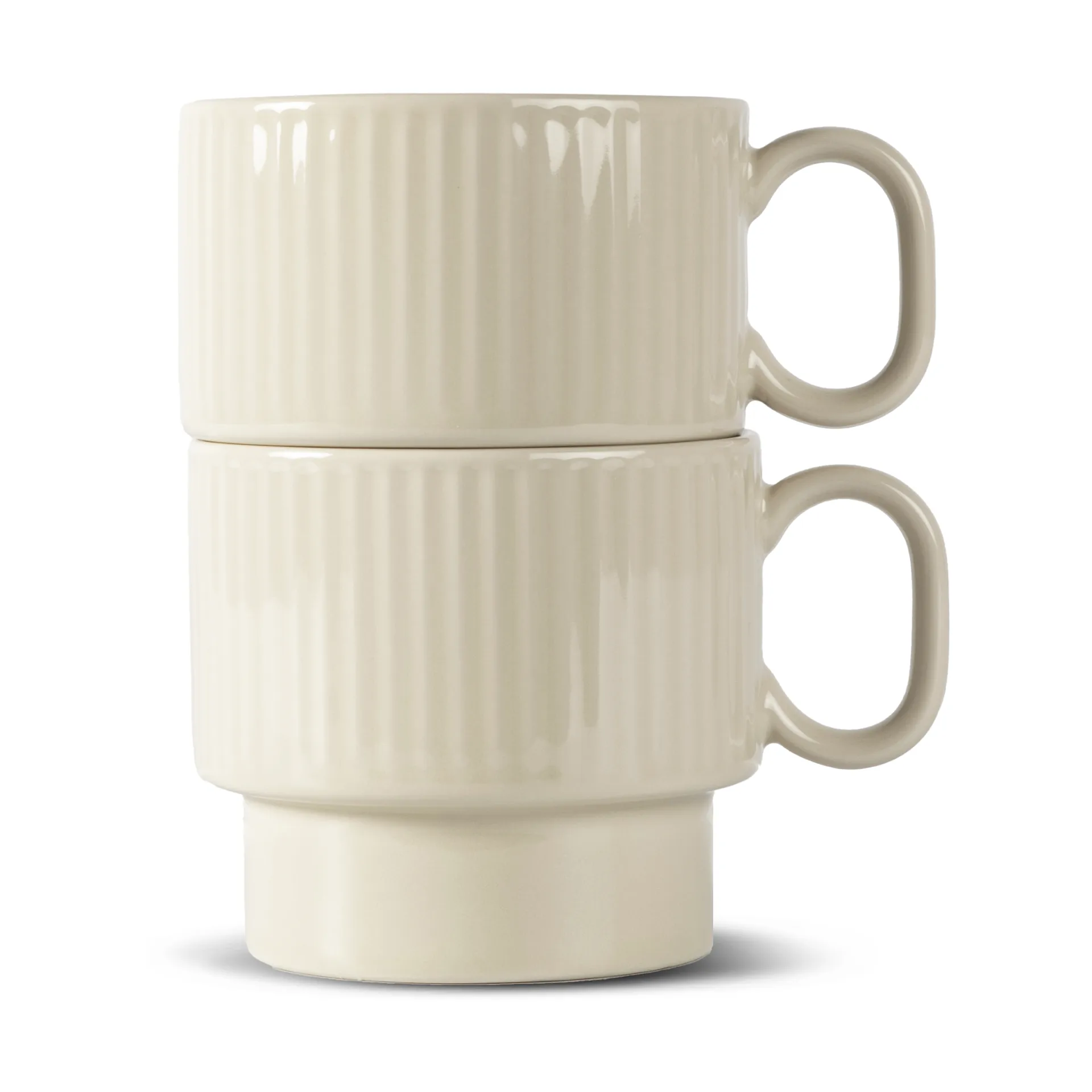 Tazas de té Coffee & More, 2-pack, Beige Sagaform