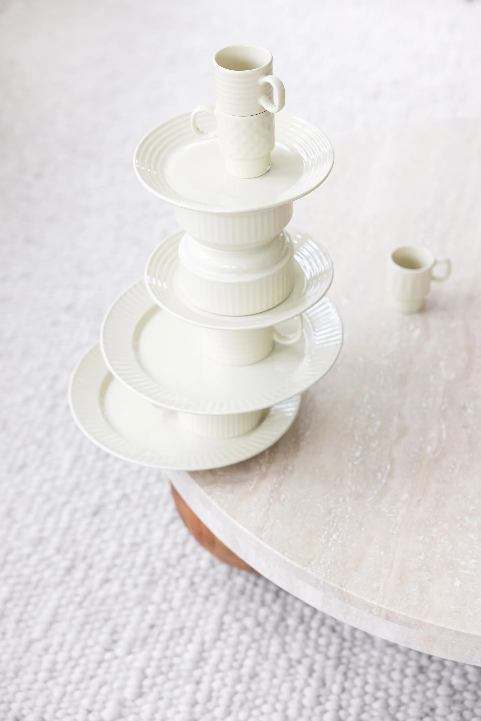 Tazas de té Coffee & More, 2-pack, Beige Sagaform