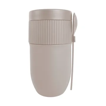 Termo para comida / yogur con cuchara Ted - Beige Pantone Warm gray 3C, 32 cl - Sagaform