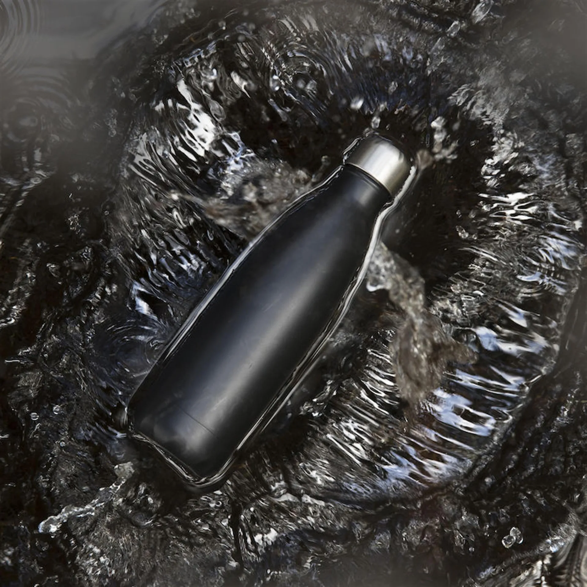 To Go botella de acero 50 cl, negro Sagaform